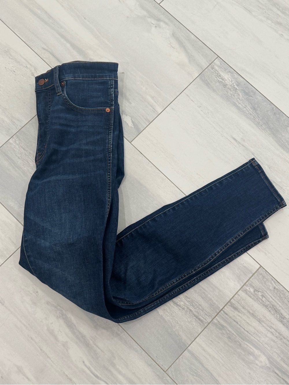Madewell 10” High-Rise Women's Skinny Jeans in Dark Indigo